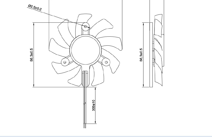 MFD8015Y Dimensions
